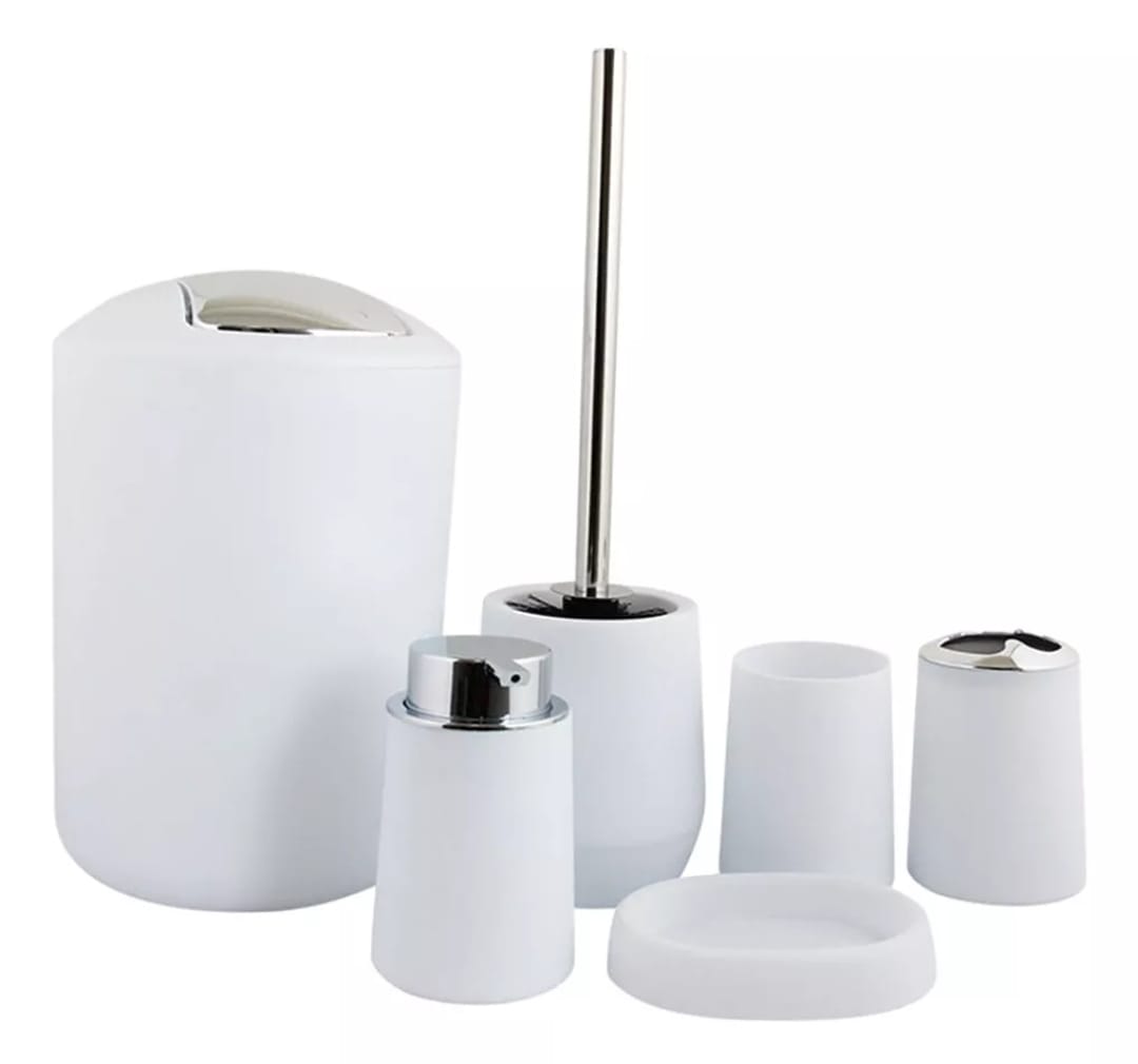 Juego De Accesorios De Baño, Plastico, 6